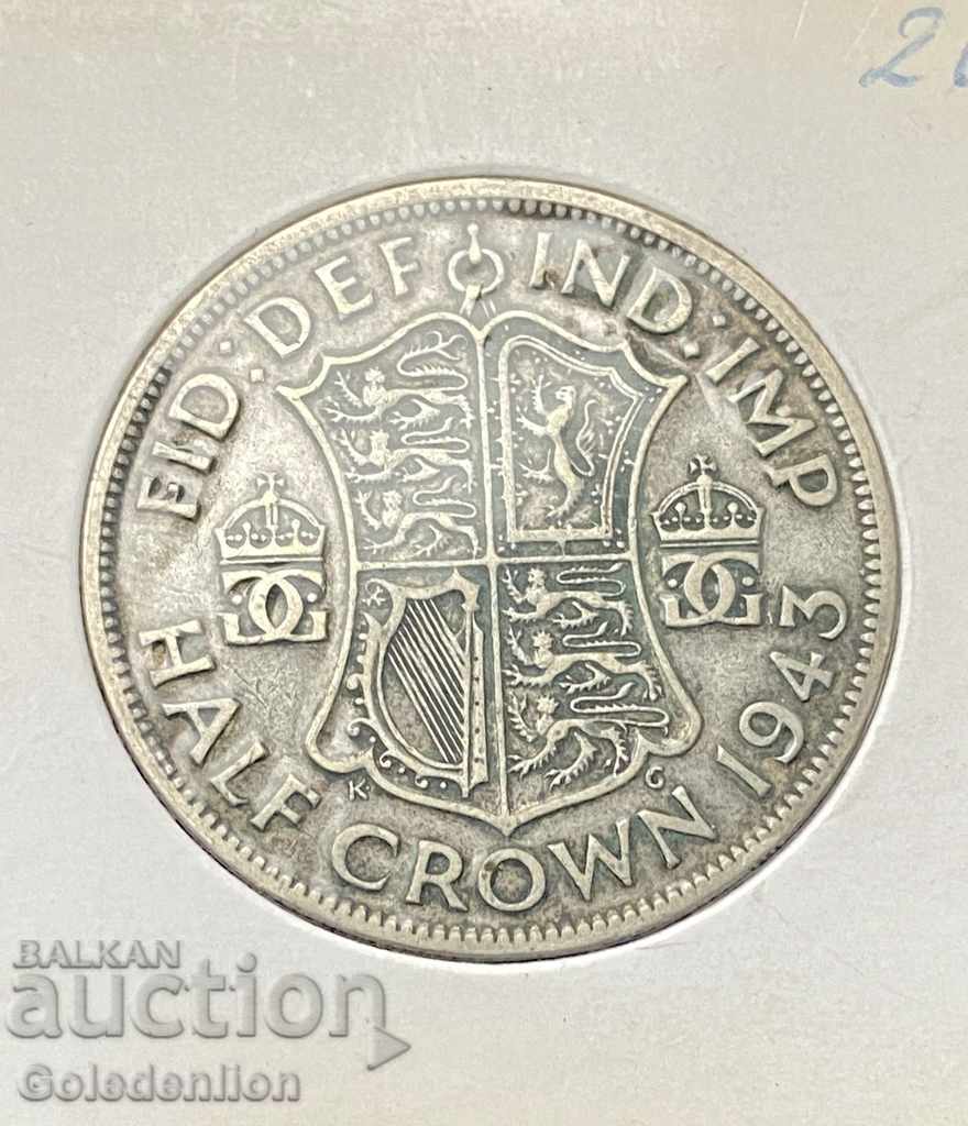 England - 1/2 crown 1943