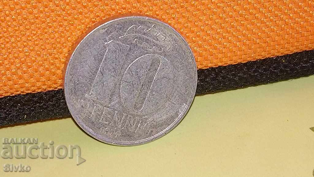 Νόμισμα GDR 10 pfennig 1979