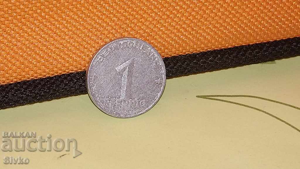 Monedă GDR 1 pfennig 1953