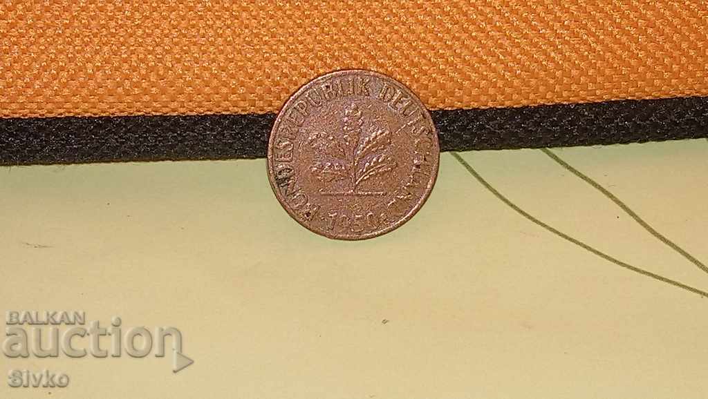 GDR coin 1 pfennig 1950 with price 0.49 BGN | € 0.25 GDR coin 1 pfennig 1950 with price 0.49 BGN | € 0.25