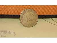 Монета ГФР 10 пфенинга 1981