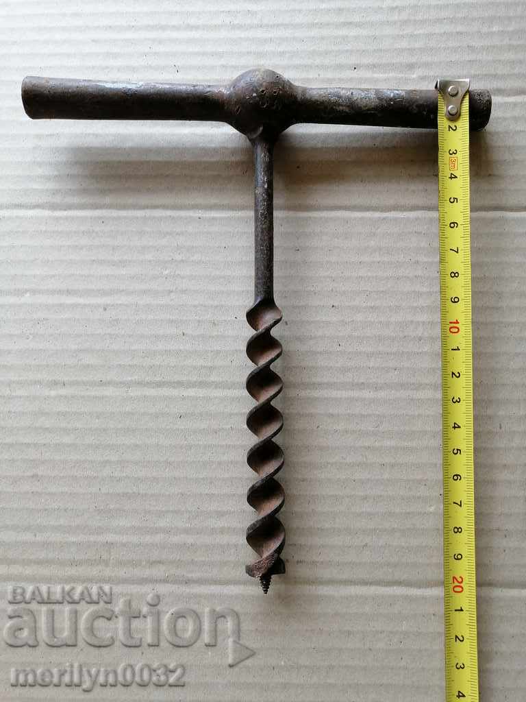 An old primitive crunch, a drill, a screwdriver - 5 An old primitive crunch, a drill, a screwdriver - 5