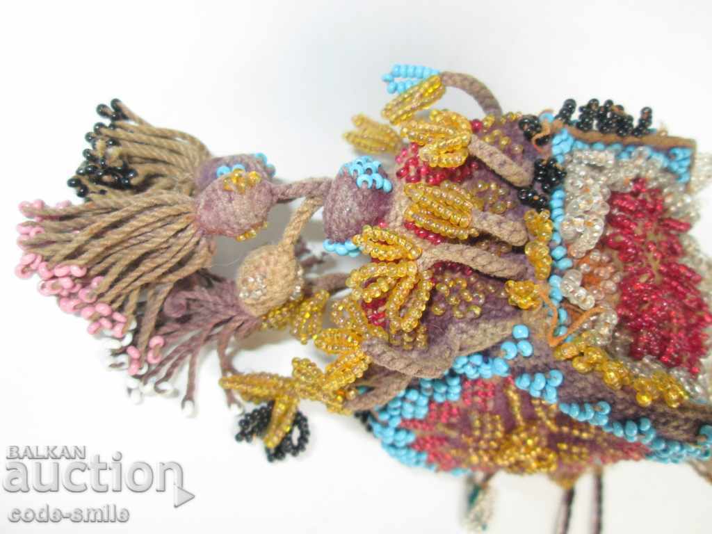 Delivery of Unique old Revival knitted bag with bead beads Delivery of Unique old Revival knitted bag with bead beads