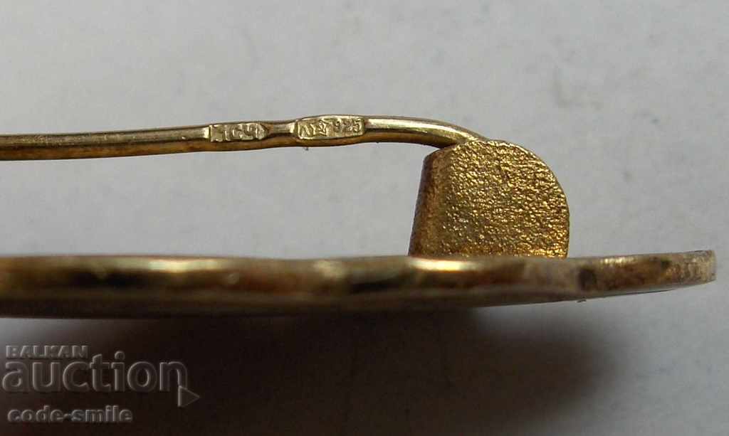 Old Russian women's brooch jewelry silver gilded nielo - 6 Old Russian women's brooch jewelry silver gilded nielo - 6