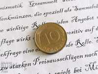 Монета - Германия - 10 пфенига | 1990г.; серия G