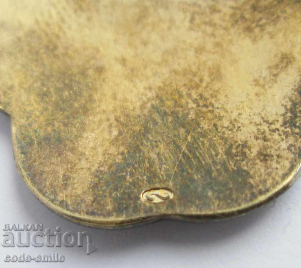 Auction Old Russian women's pendant pendant silver 925 gilding nielo Auction Old Russian women's pendant pendant silver 925 gilding nielo