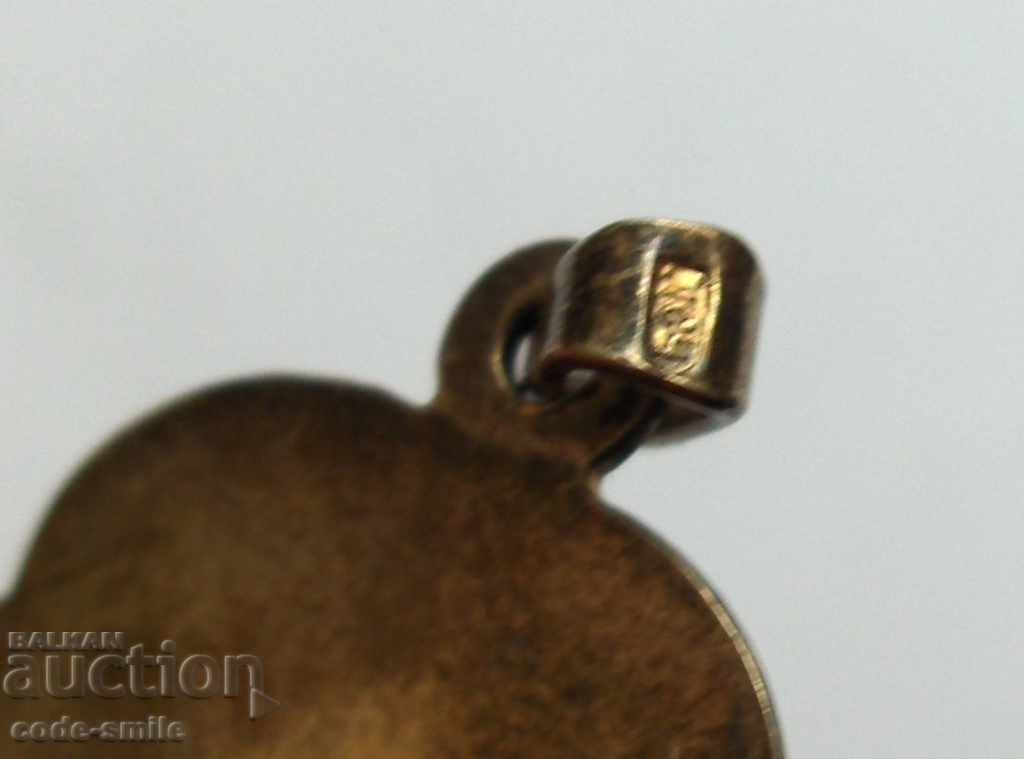 Old Russian women's pendant pendant silver 925 gilding nielo - 6 Old Russian women's pendant pendant silver 925 gilding nielo - 6