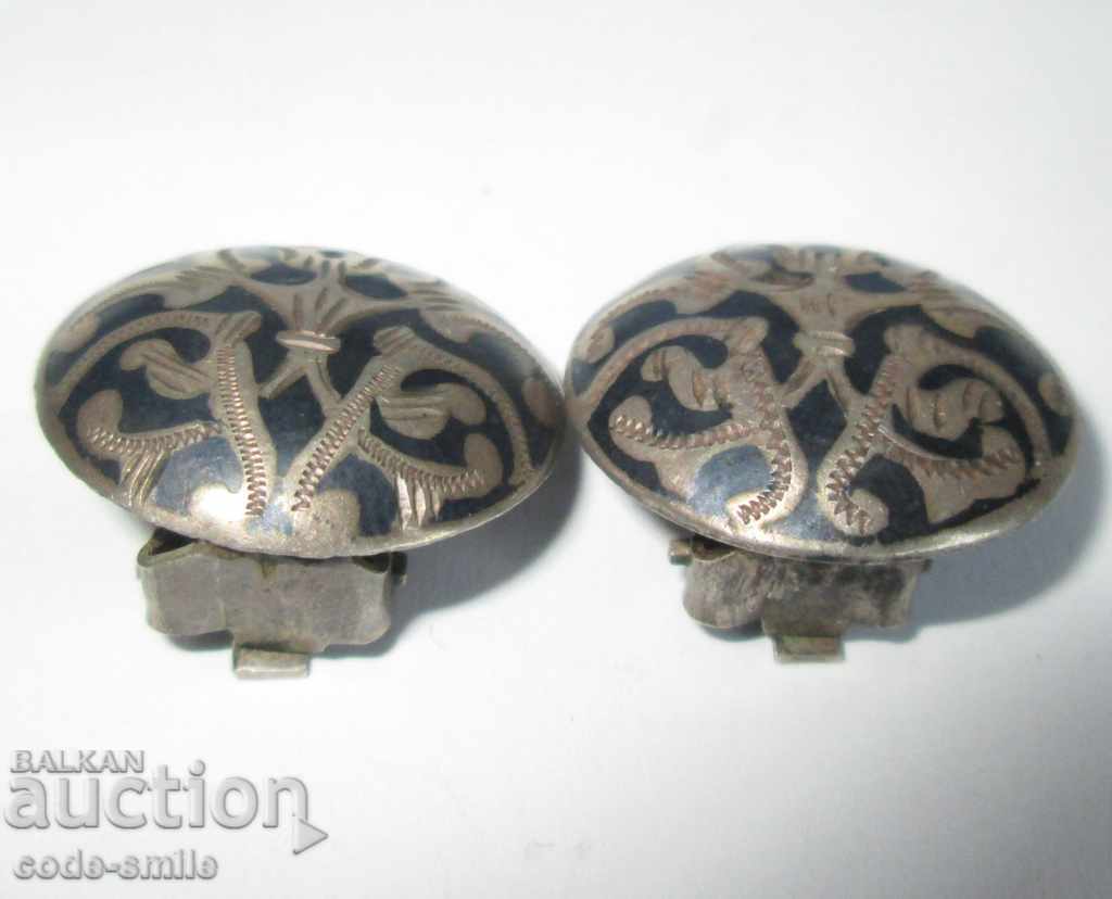 Old Russian women's earrings earrings on clip jewelry silver nielo with price 100.00 BGN | € 51.13