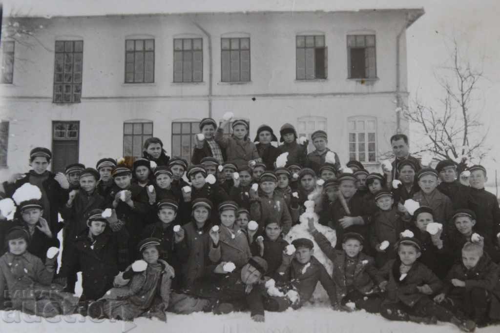 1937 DOLNA ORYAHOVITSA SCOALA FOTO FOTOGRAFIE