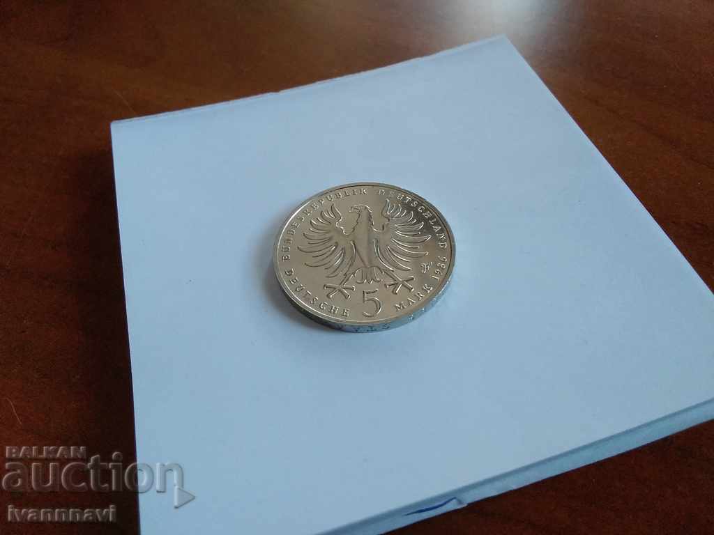 5 stamps 1986 Germany F commemorative for collection - 5 5 stamps 1986 Germany F commemorative for collection - 5