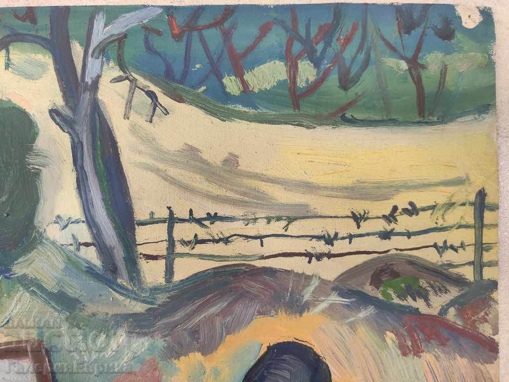 Delivery of Old painting MBK "Plein Air" 26/27 cm. unsigned Delivery of Old painting MBK "Plein Air" 26/27 cm. unsigned