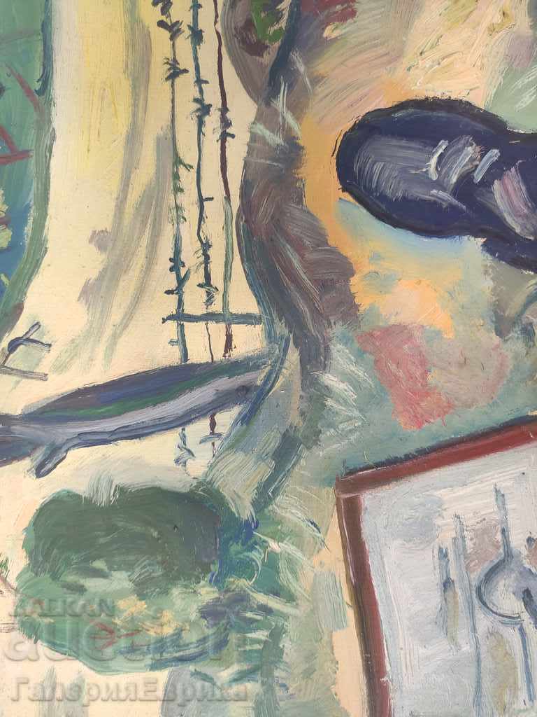 Old painting MBK "Plein Air" 26/27 cm. unsigned - 6 Old painting MBK "Plein Air" 26/27 cm. unsigned - 6