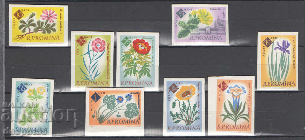 1961. Romania. 100 years Botanical Garden, Bucharest - Flowers.