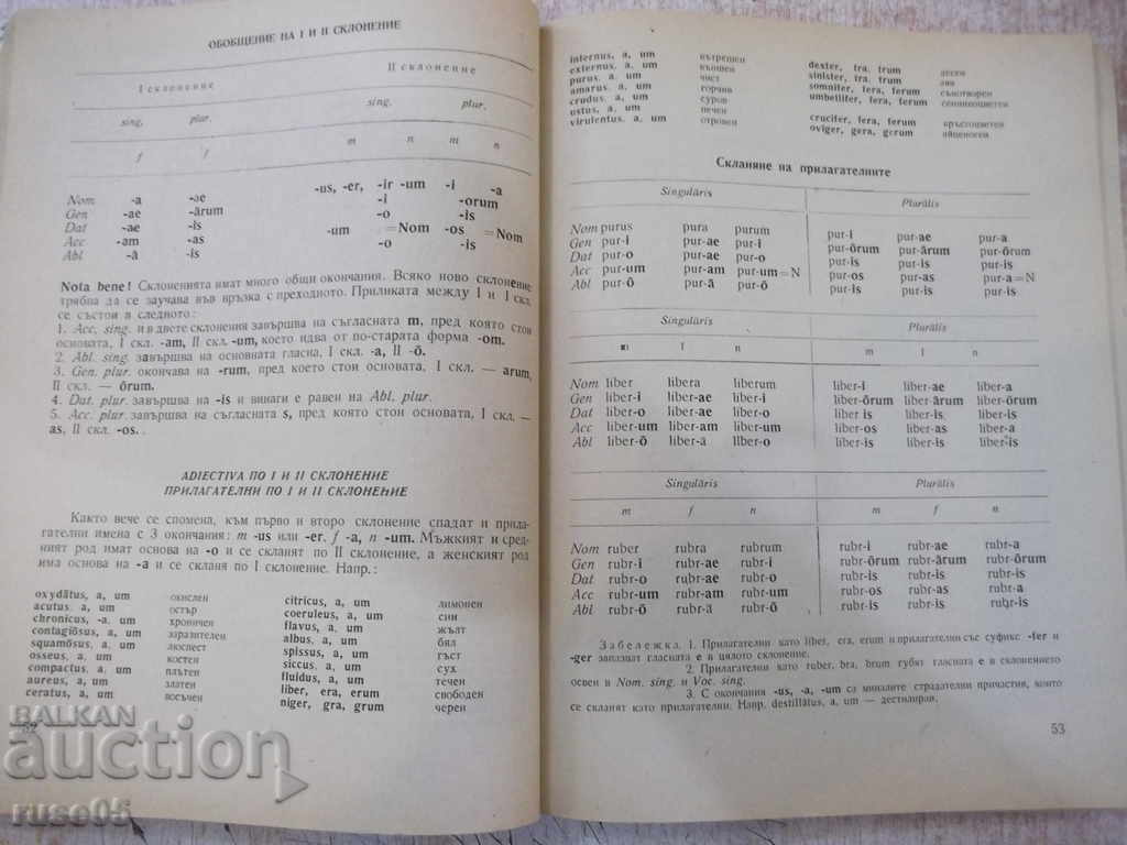 Delivery of Book "Latin language - A. Zlatarska / Slavka Staykova" - 168 pages.