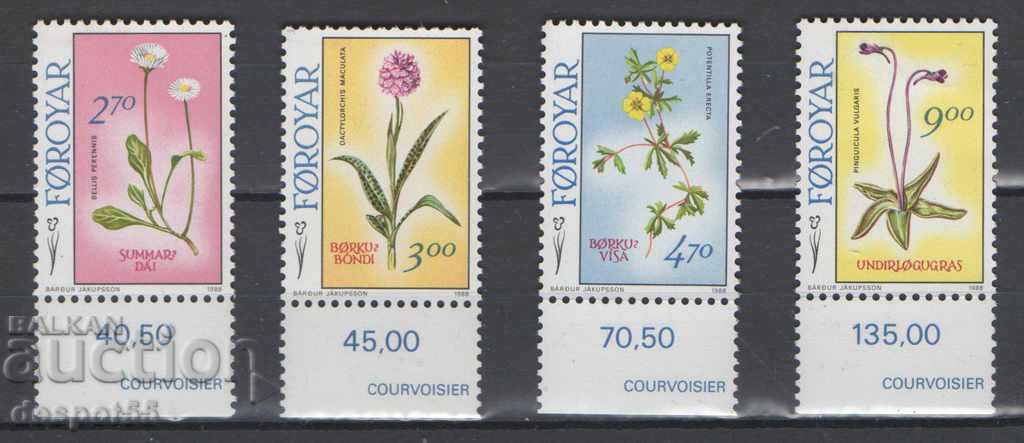 1988. Οι Νήσοι Φερόες (Dan.). Τοπικά λουλούδια.