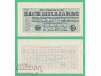 (¯`'•.¸GERMANY 1 Billion Mark 20.10.1923 UNC¸.•'´¯)
