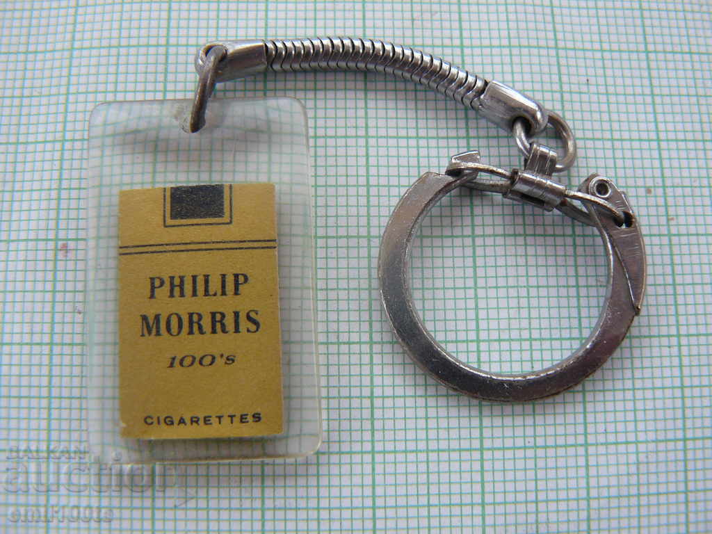 PHILIP MORRIS cigarette advertising keychain