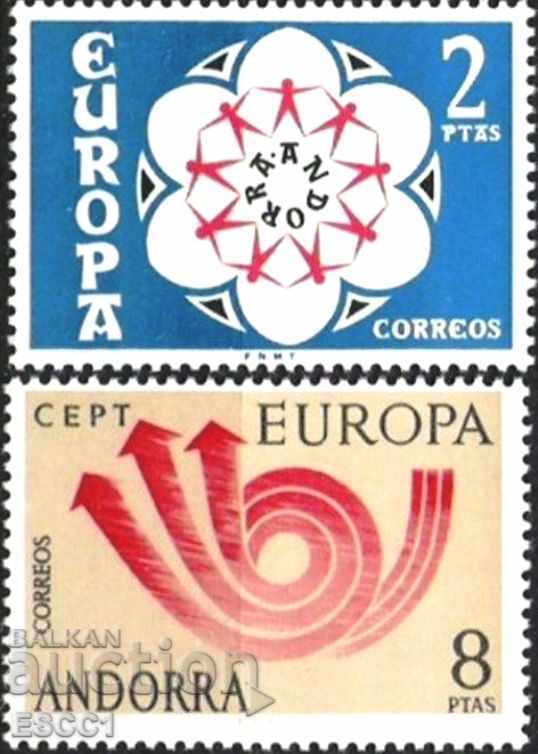 Чисти марки    Европа СЕПТ 1973 от Андора