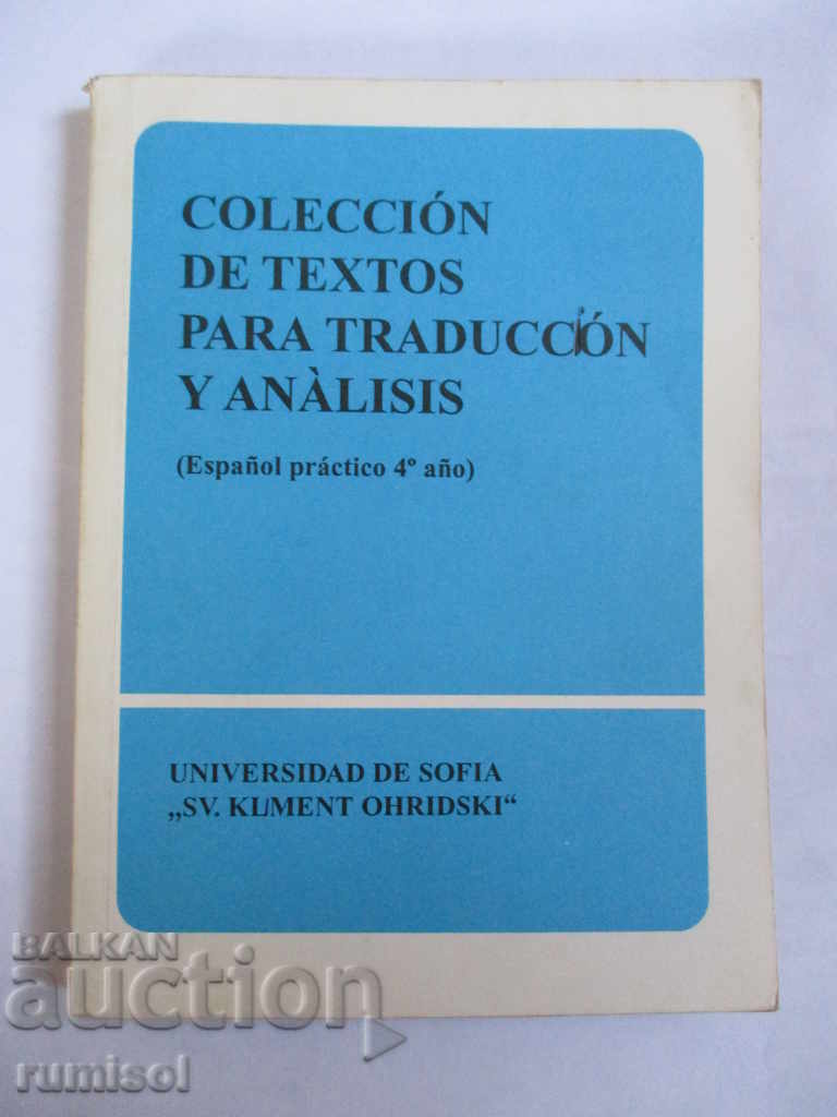 COLLECTION OF TEXTS FOR TRANSLATION AND ANALYSIS - Spanish