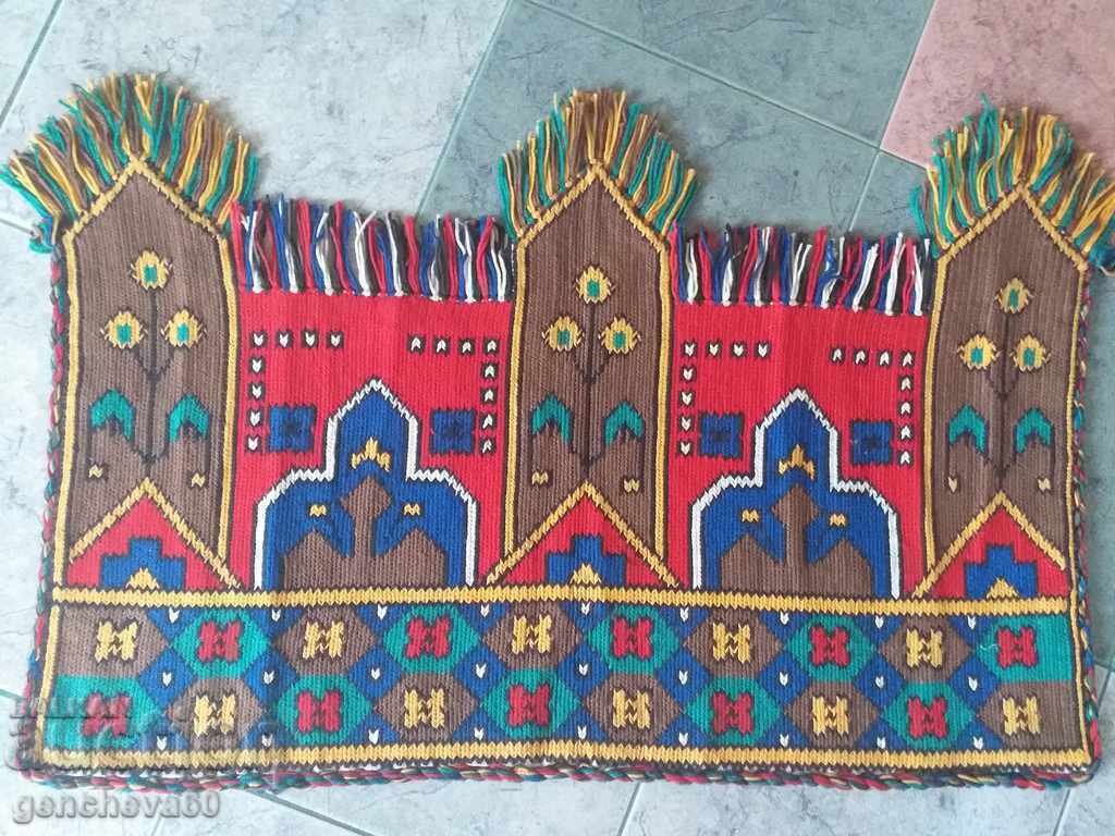 Български старинен кавьор, пано ръчна бродерия - 6