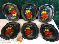 Σερβίρει 6 τεμ. π βαμμένο μέταλλο