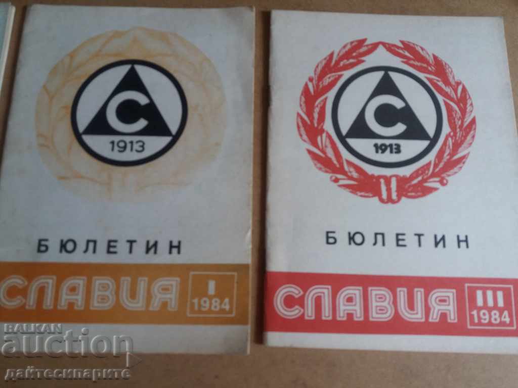 Auction Lot of sports newsletters Slavia Auction Lot of sports newsletters Slavia