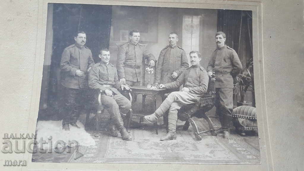 Large cardboard office photo of the military from the front with price 30.00 BGN | € 15.34