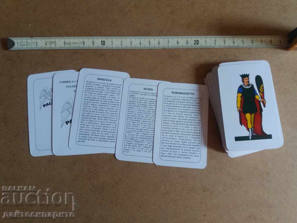 Cards for an Italian game with 40 cards with price 5.99 BGN | € 3.06 Cards for an Italian game with 40 cards with price 5.99 BGN | € 3.06