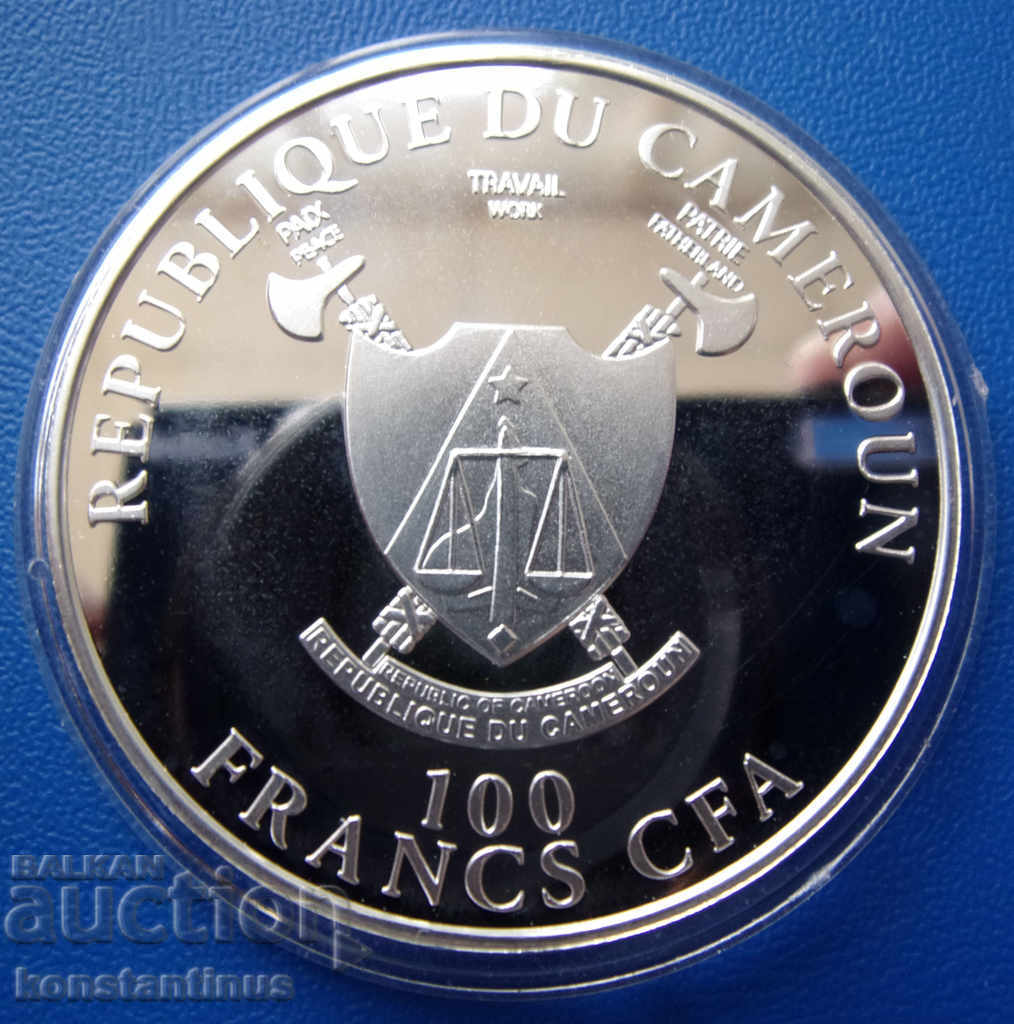 Cameroon 100 Francs 2011 26g.39mm. PROOF UNC Rare