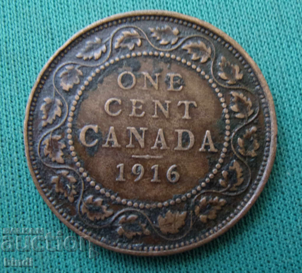 Канада  1  Цент  1916