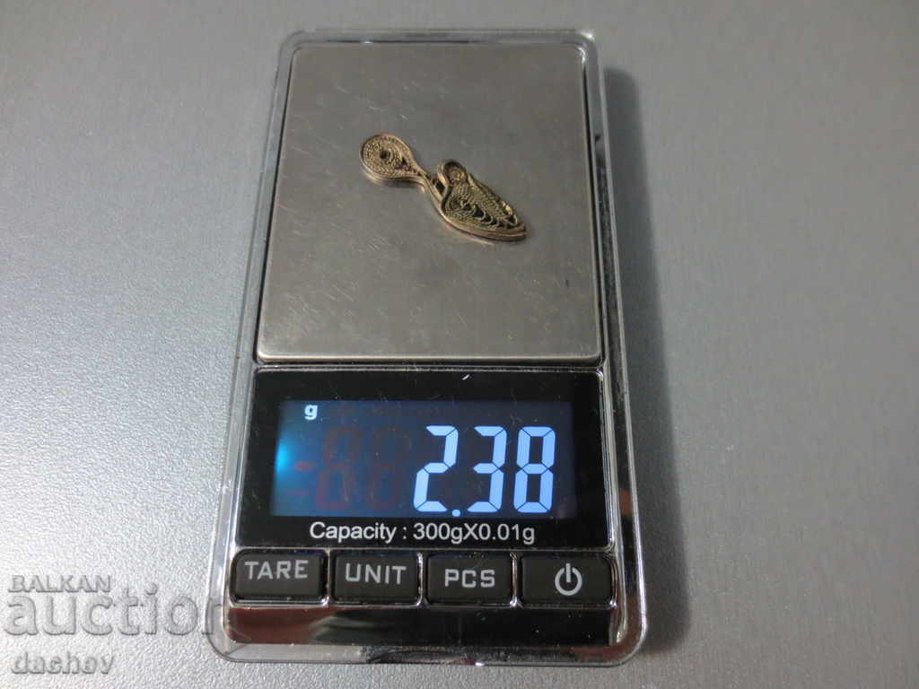 Bijuterii de costum papuci din filigran de argint Revival