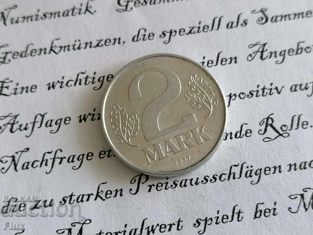Νομίσματα - Γερμανία - 2 γραμματόσημα | 1977; σειρά A