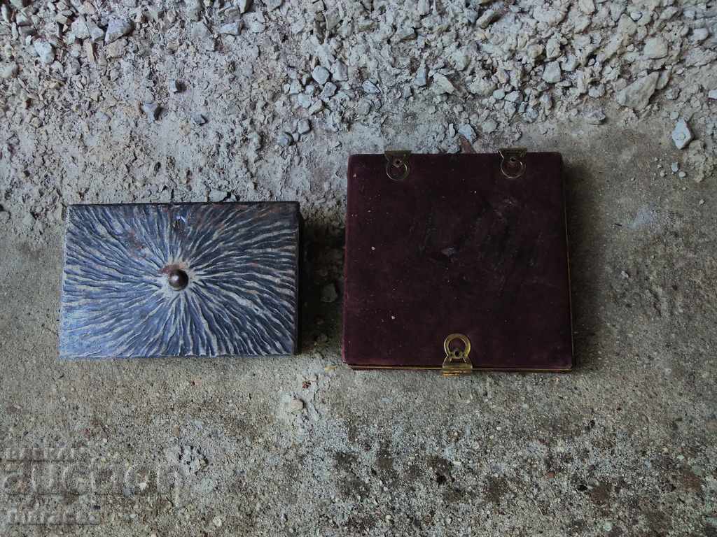 Metal box and powder case Metal box and powder case