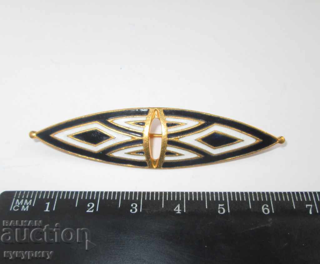 Old women's brooch Art Deco - cellular enamel and gilding with price 50.00 BGN | € 25.56 Old women's brooch Art Deco - cellular enamel and gilding with price 50.00 BGN | € 25.56