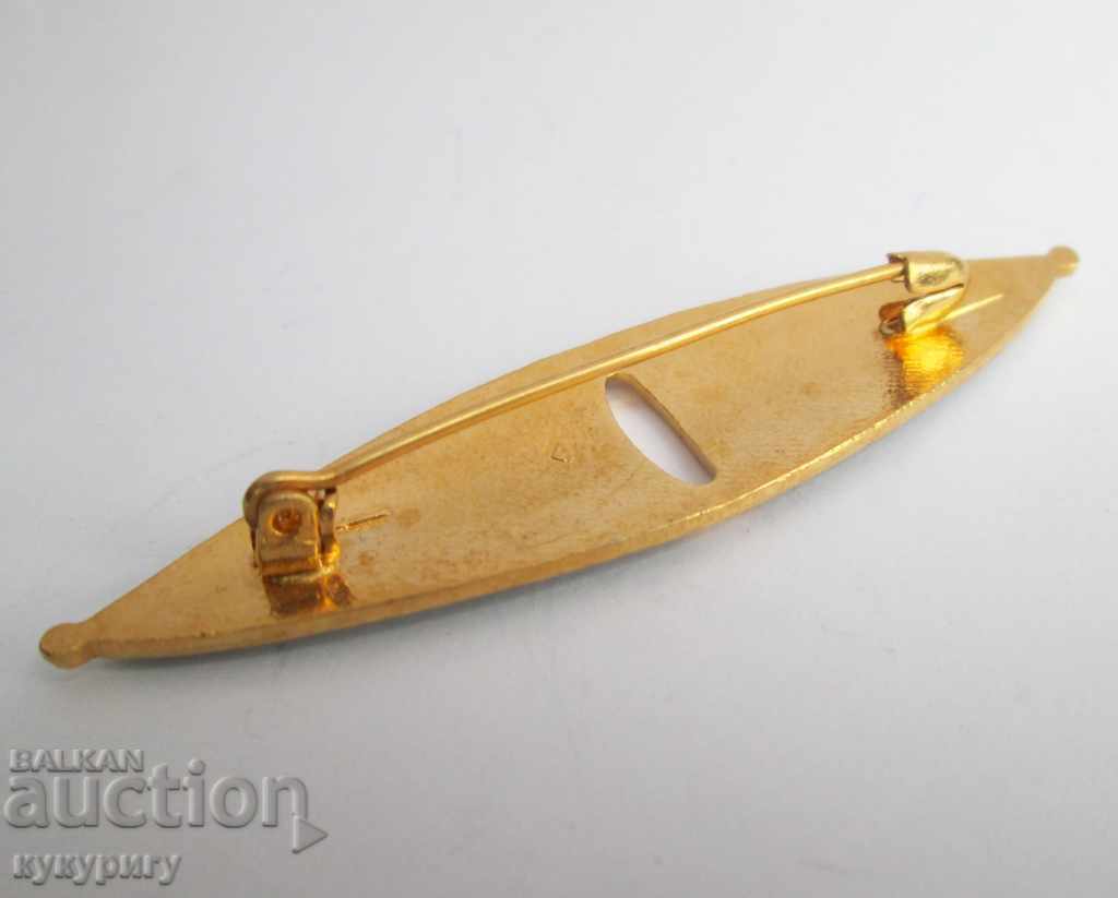 Auction Old women's brooch Art Deco - cellular enamel and gilding Auction Old women's brooch Art Deco - cellular enamel and gilding