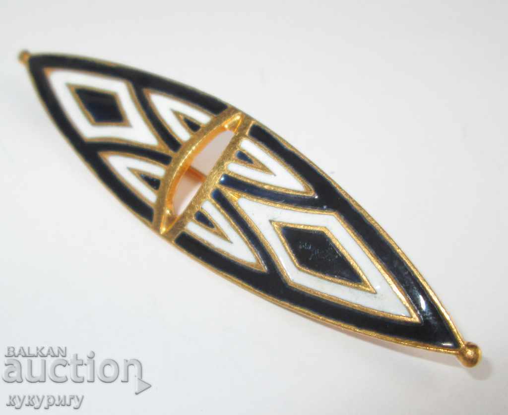 Old women's brooch Art Deco - cellular enamel and gilding - 6 Old women's brooch Art Deco - cellular enamel and gilding - 6