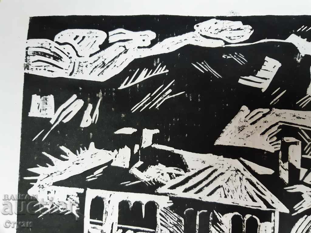 Delivery of Original graphic by Adelina Lukanova, 25.5 x 36 cm Delivery of Original graphic by Adelina Lukanova, 25.5 x 36 cm