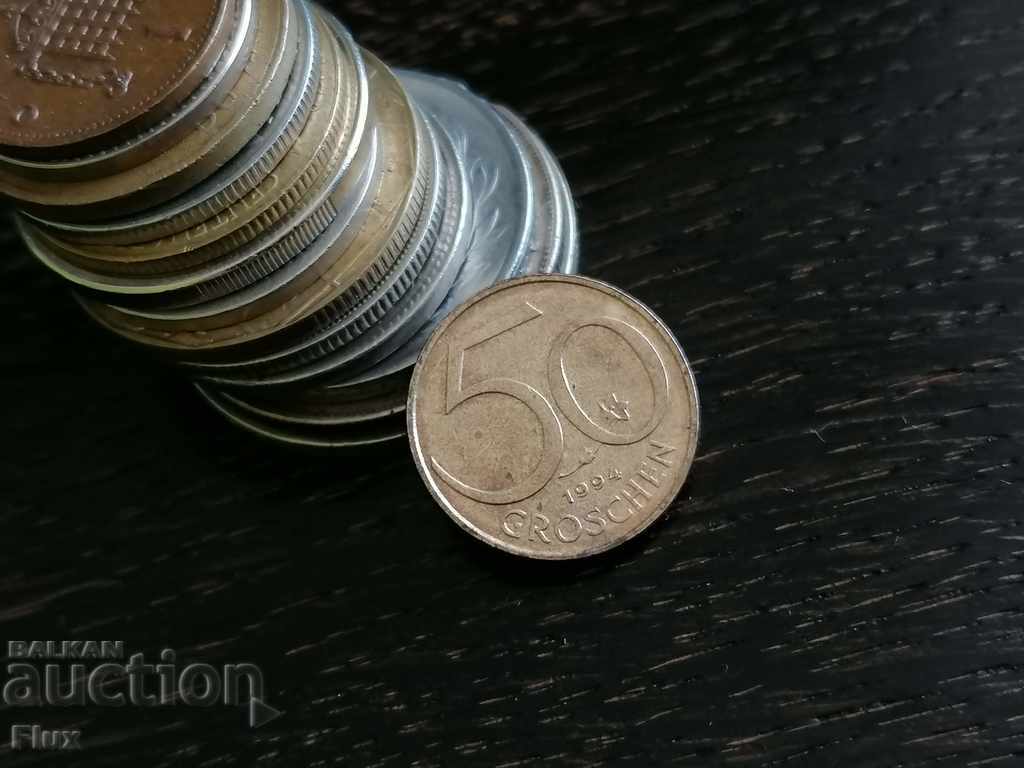 Монета - Австрия - 50 гроша | 1994г.