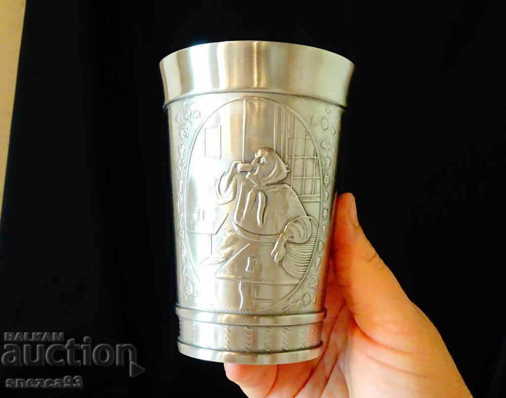 Pewter bowl, pewter mug 11.5 cm, 300 ml - 6