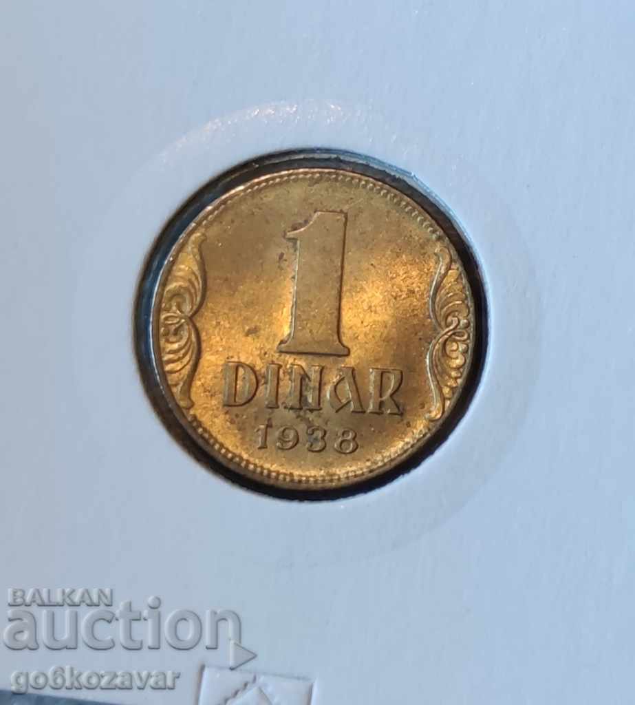Yugoslavia 1 dinar 1938 UNC - 5 Yugoslavia 1 dinar 1938 UNC - 5
