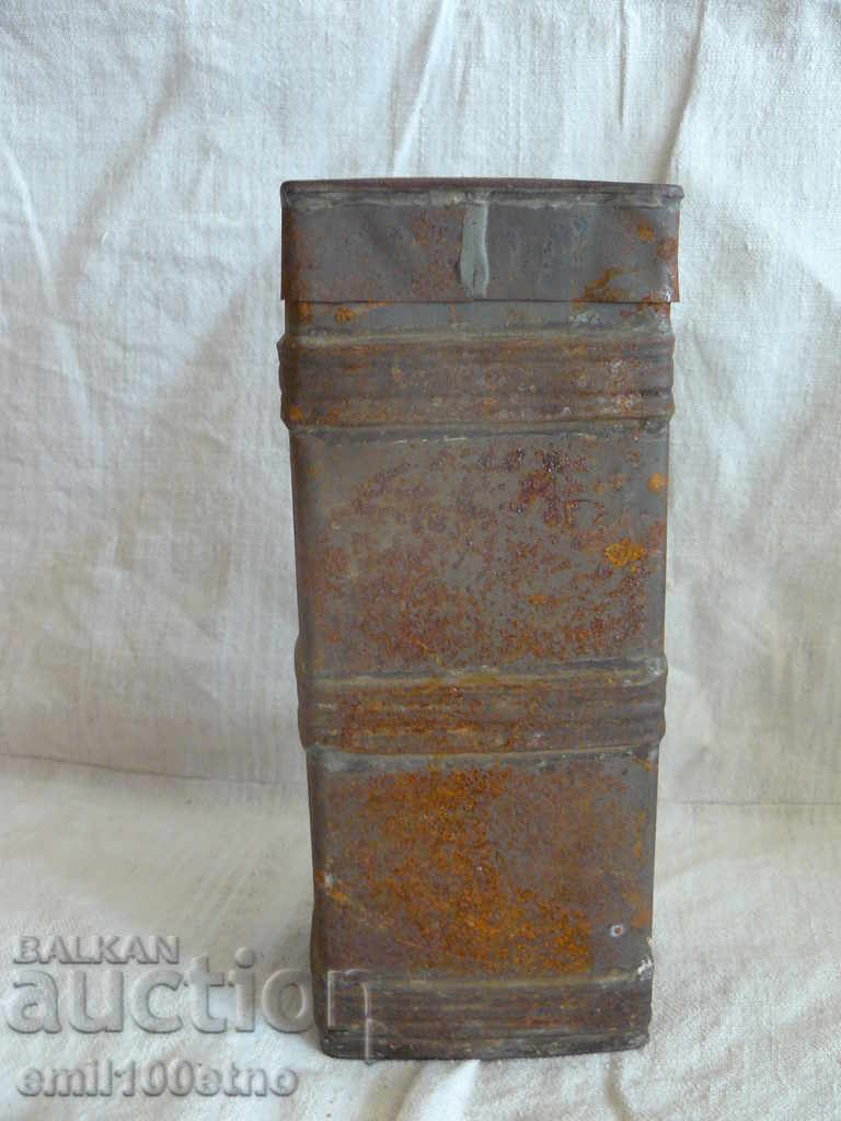 An old tin box - probably a military one