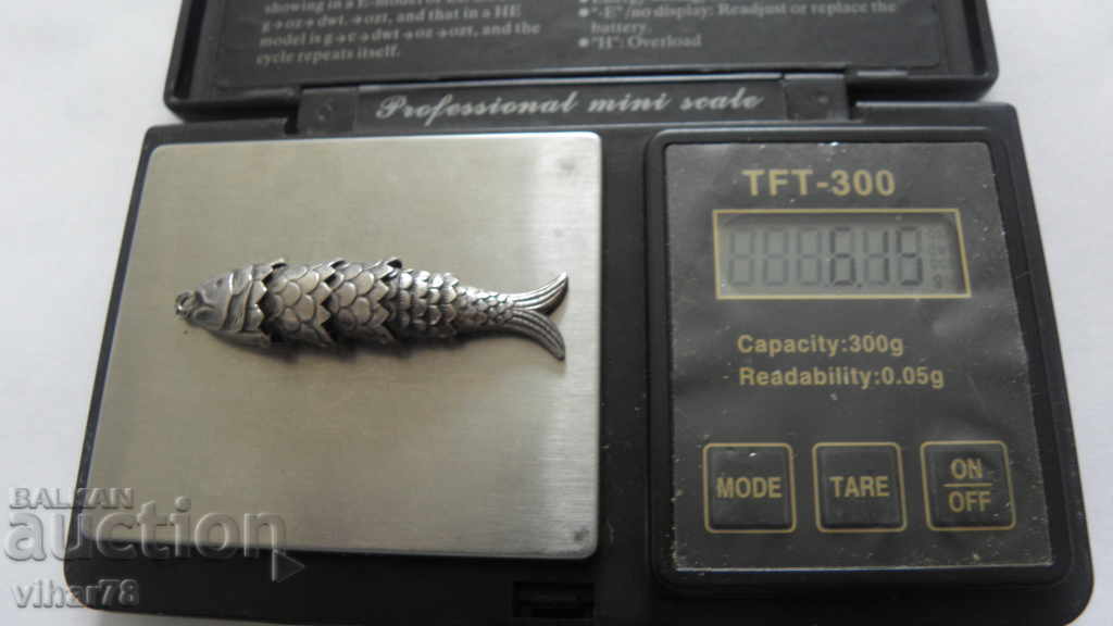 Auction SILVER FISH pendant Auction SILVER FISH pendant