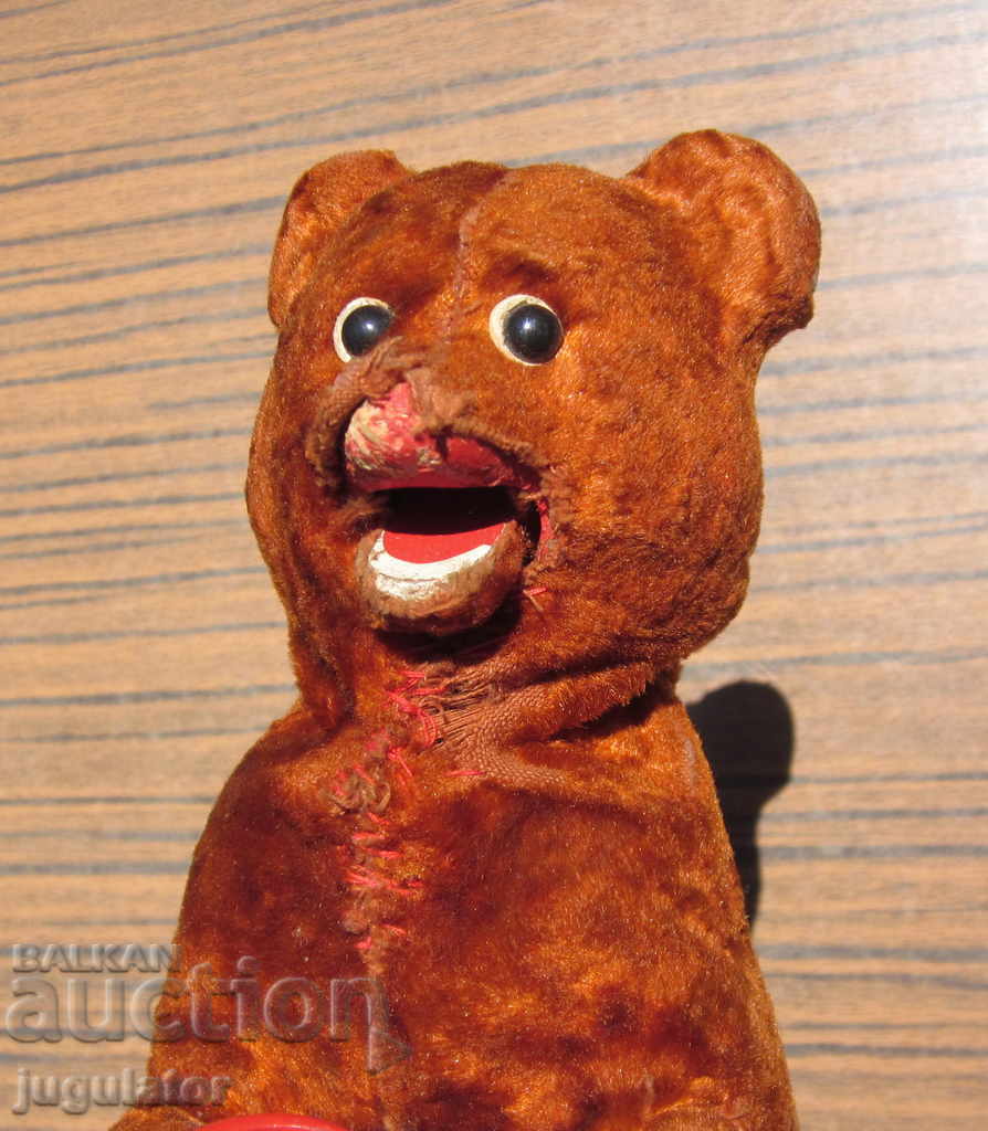 old Russian mechanical teddy bear teddy bear - 5