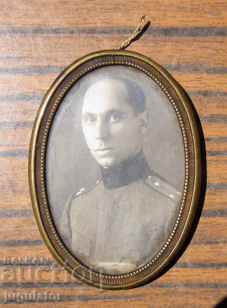 PSV military photo in the frame of a Bulgarian Royal Officer