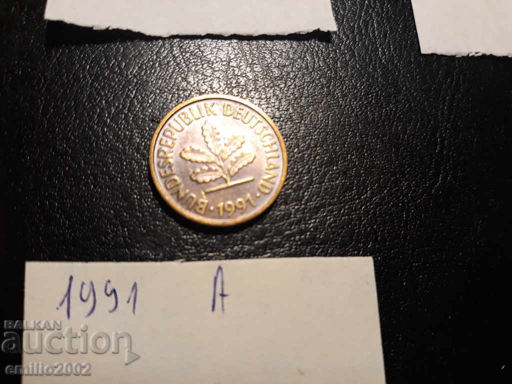 5 Pfening BDR A 1991 with price 0.49 BGN | € 0.25 5 Pfening BDR A 1991 with price 0.49 BGN | € 0.25