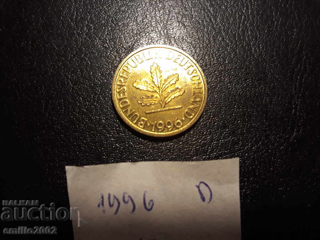 10 Pfening BDR D 1996 with price 0.49 BGN | € 0.25 10 Pfening BDR D 1996 with price 0.49 BGN | € 0.25