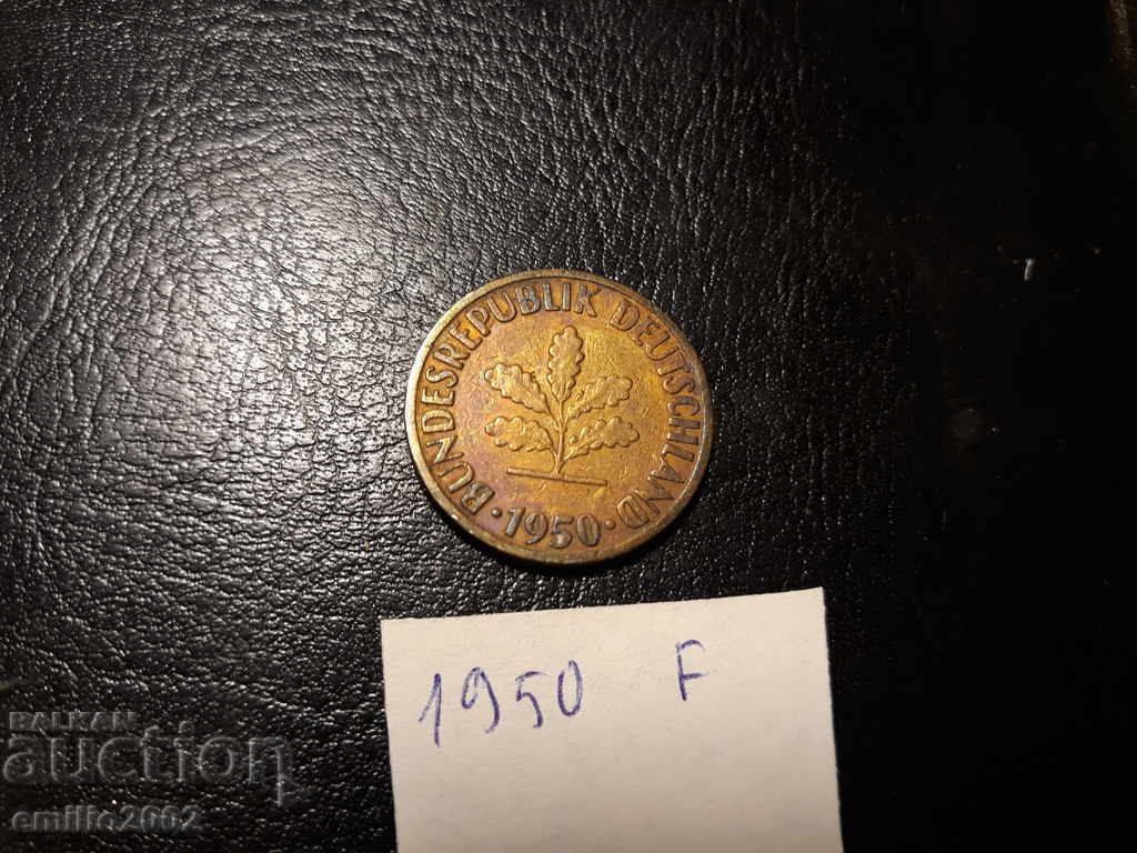 10 Pfening BDR F 1950 with price 0.49 BGN | € 0.25 10 Pfening BDR F 1950 with price 0.49 BGN | € 0.25