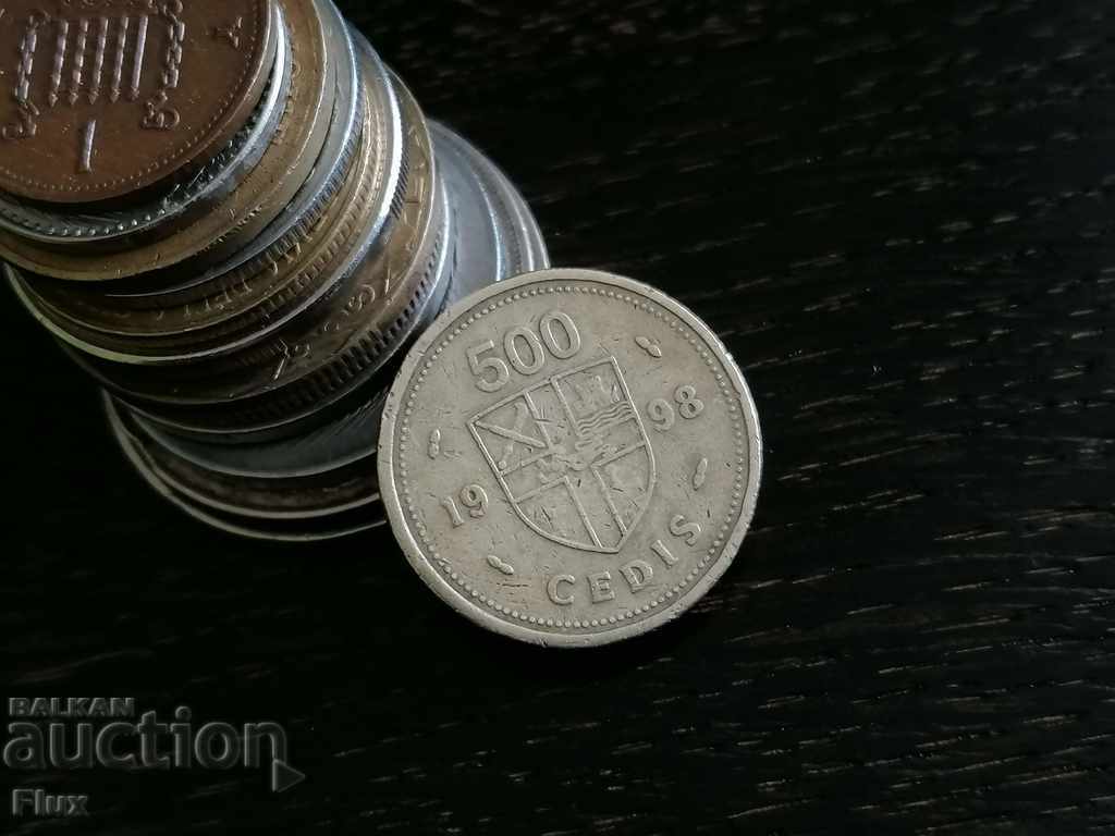 Νόμισμα - Γκάνα - 500 θέσεις 1998