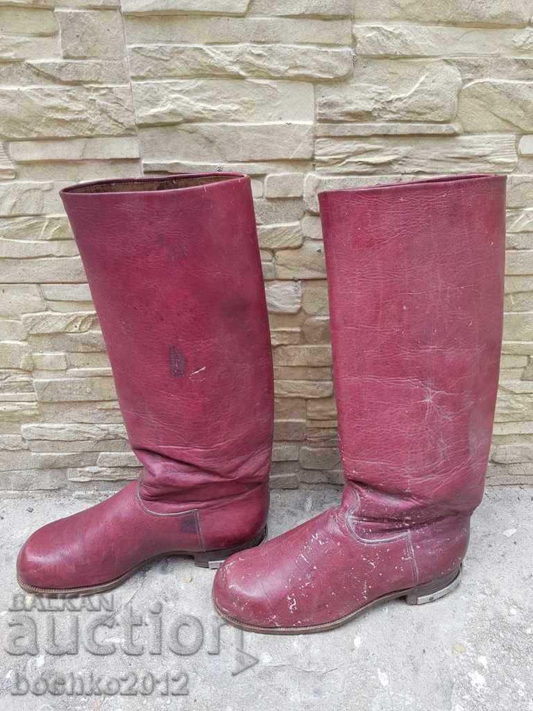 Unique Bulgarian royal general boots WWII 1941