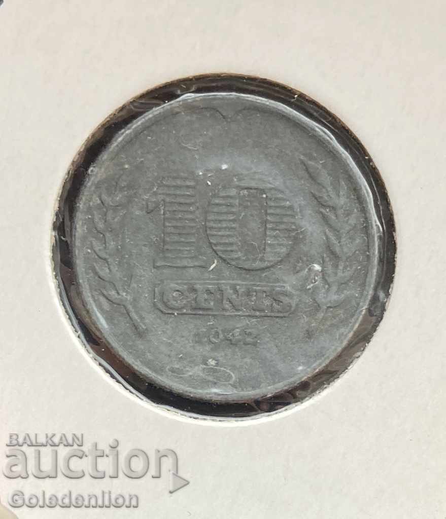 The Netherlands - 10 cents in 1942